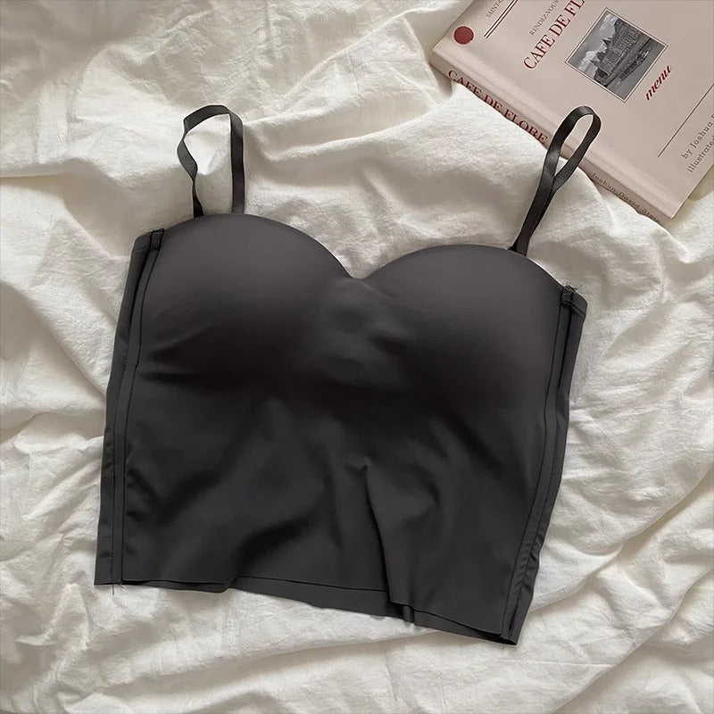 Enfärgad Cropped Camisole för kvinnor