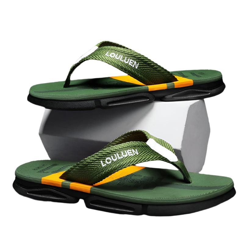 Herrtofflor med halkskydd för stranden