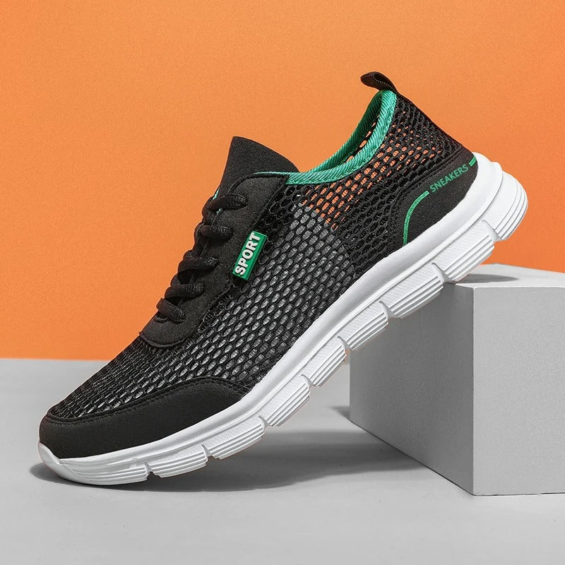 Lätta sneakers i mesh för män