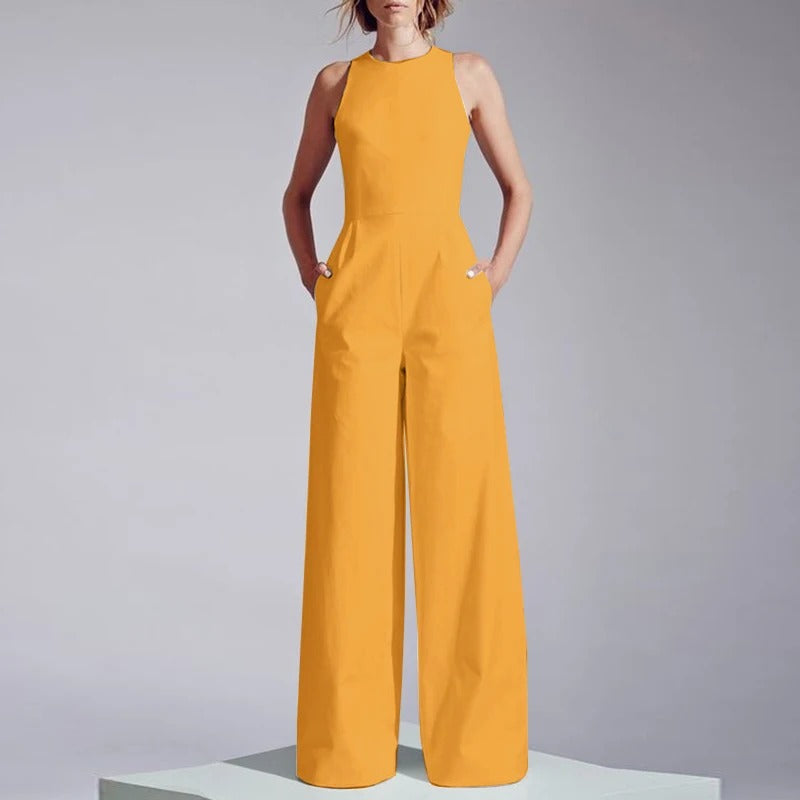 Avslappnad midjetank lekdräkt för kvinnor