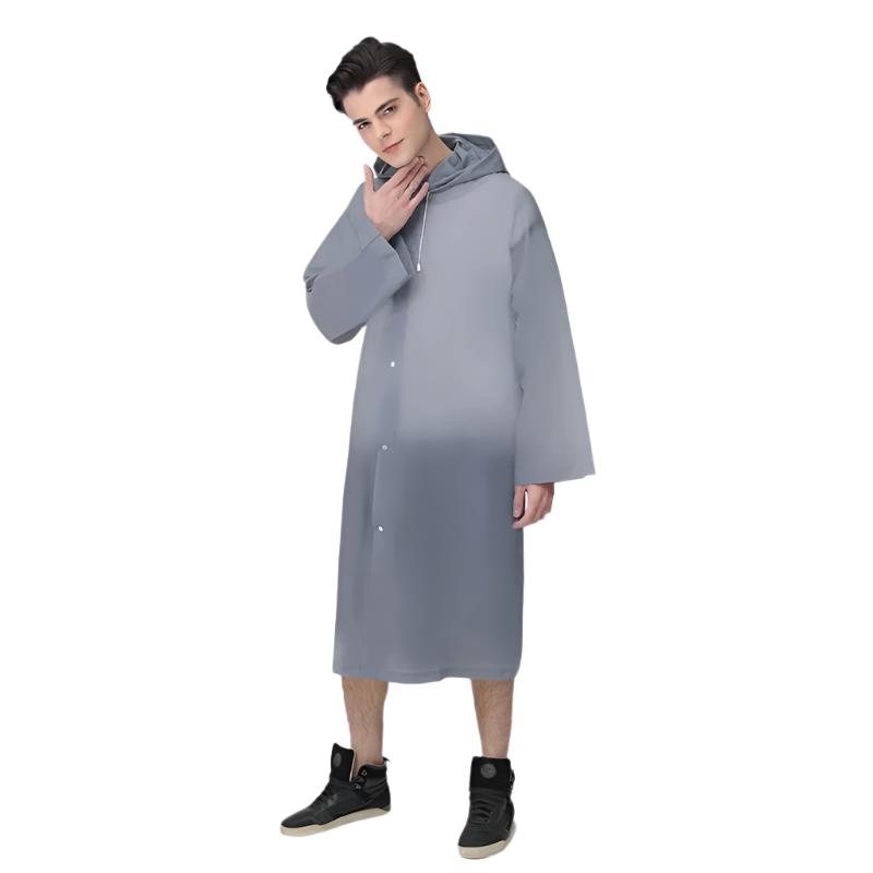 Vattentät regnrock med huva