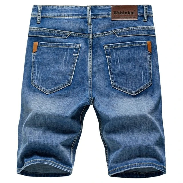Klassiska jeansshorts för herr