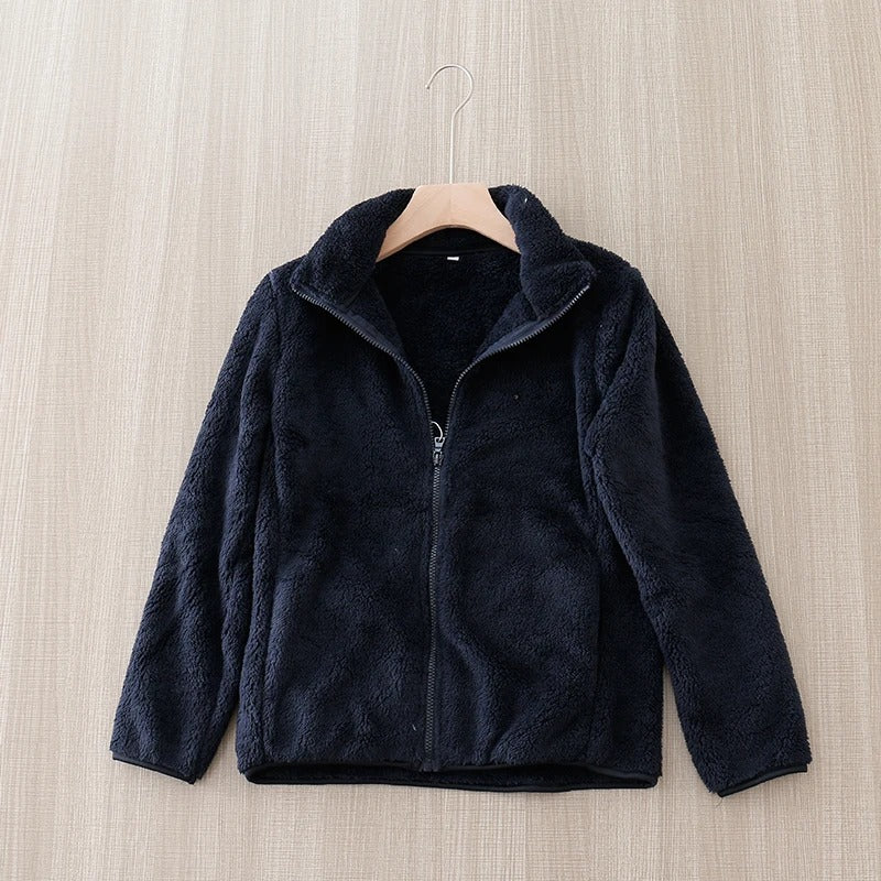 Dubbelsidig fleecejacka för damer