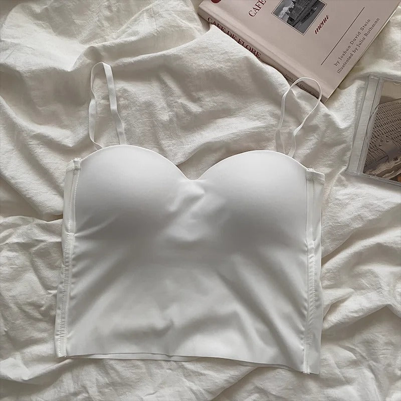 Enfärgad Cropped Camisole för kvinnor