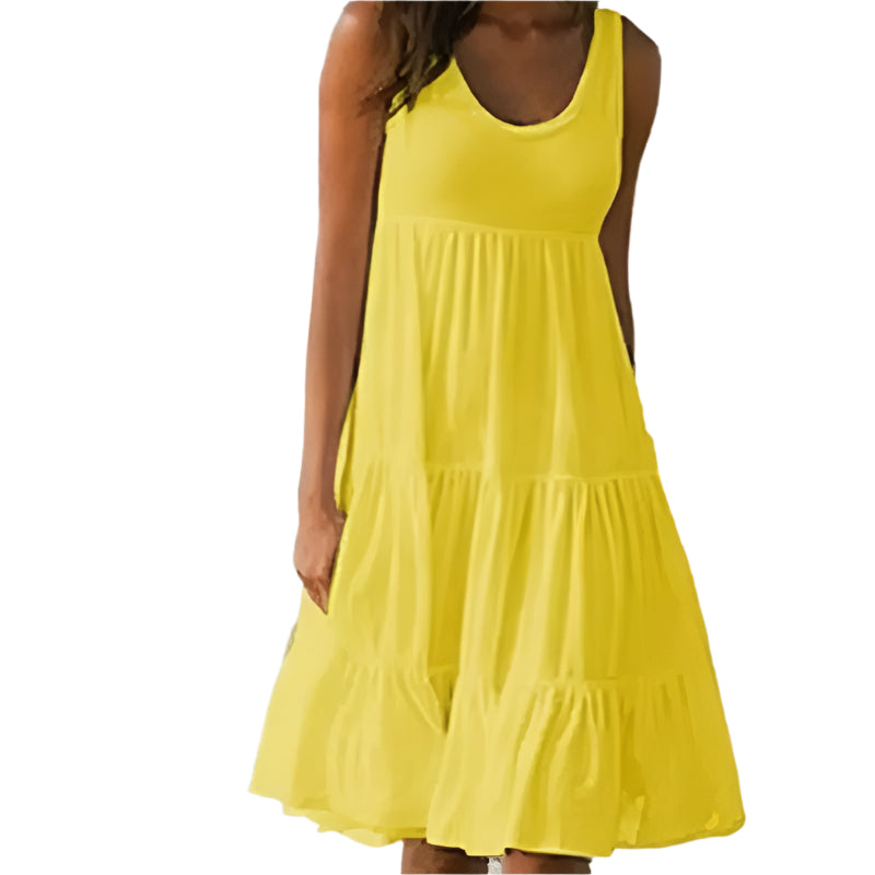 Kvinnors solid Bodycon ärmlös rygglös delad klänning