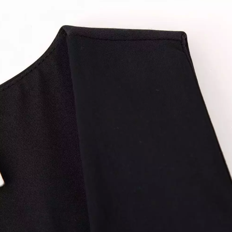 Ärmlös topp med V-ringad snörning för kvinnor