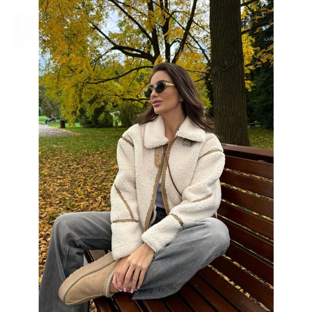 Dubbelsidig lapeljacka för kvinnor