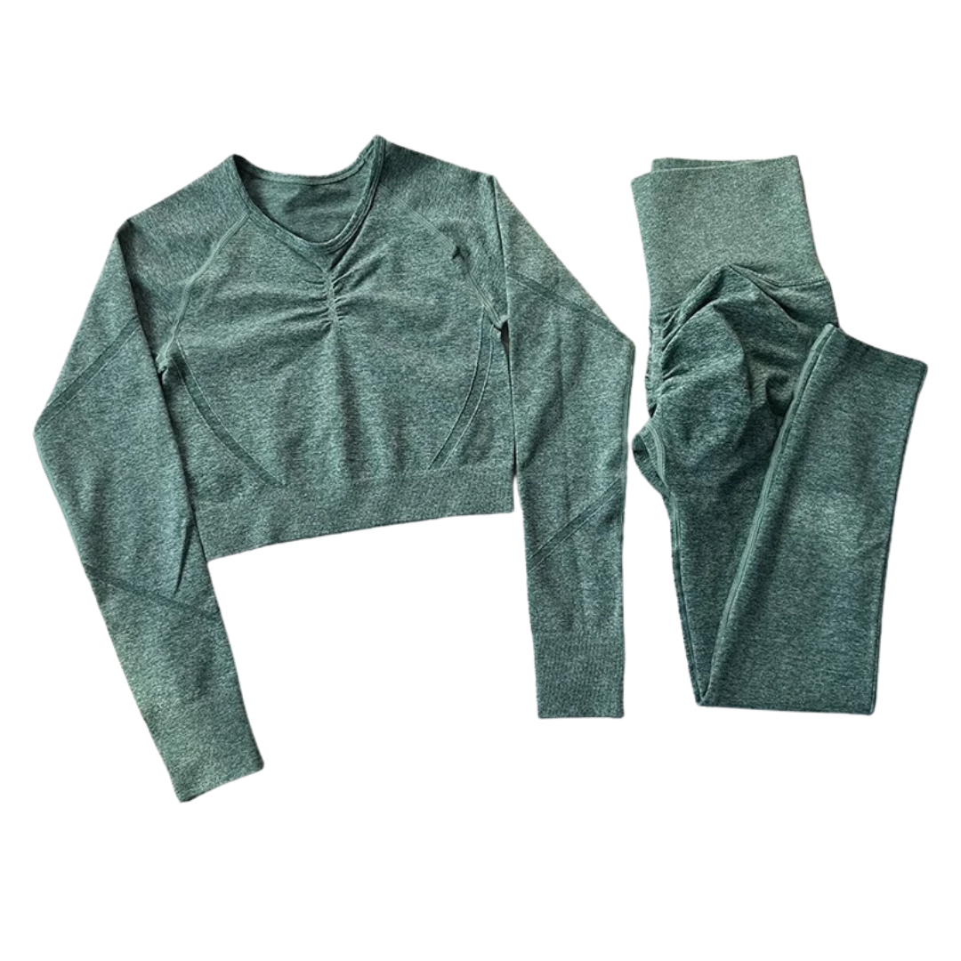 Sömlöst yoga-set för kvinnor