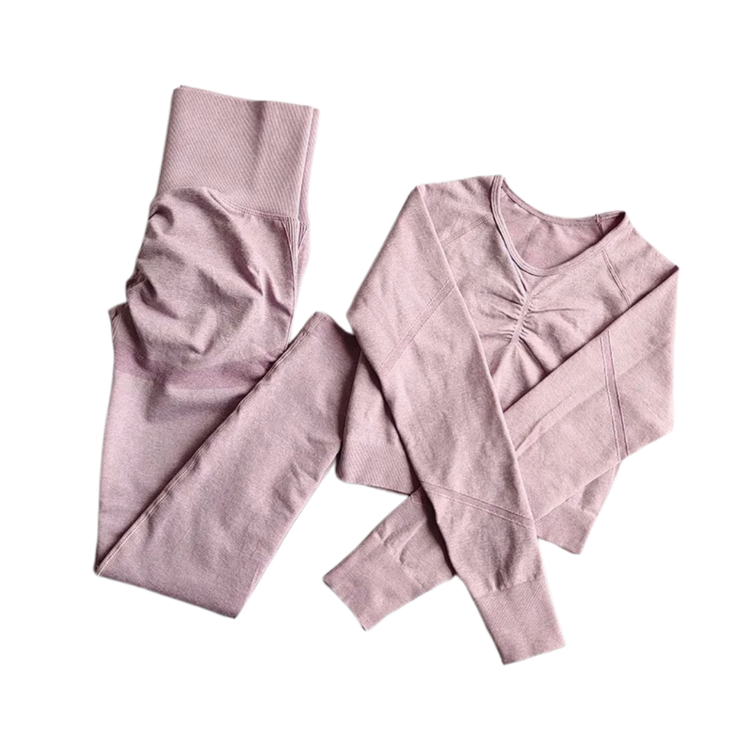 Sömlöst yoga-set för kvinnor