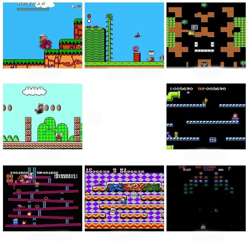 Klassisk retro spelkonsol