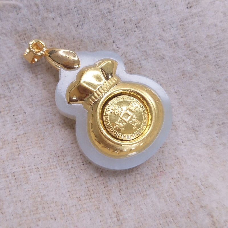 Jade pengar väska hängande