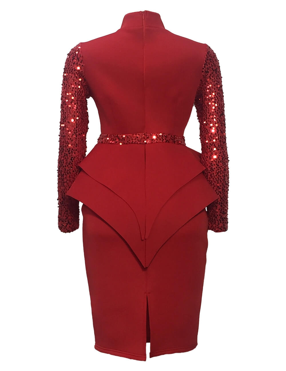 Midi bodycon klänning med paljetter