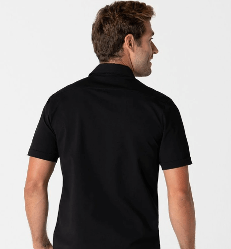 Polo shirt med knapp för män
