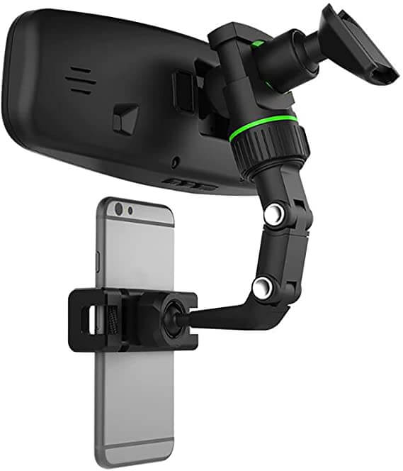 Telefonhallare I Backspegeln