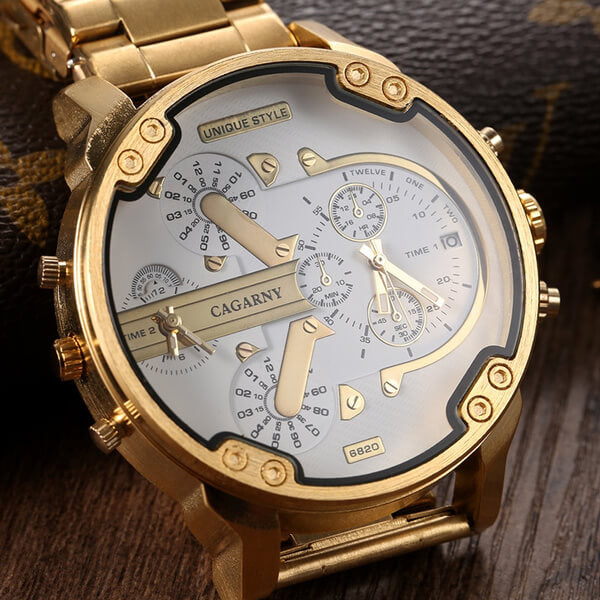 Relogio Quartz-klocka för män