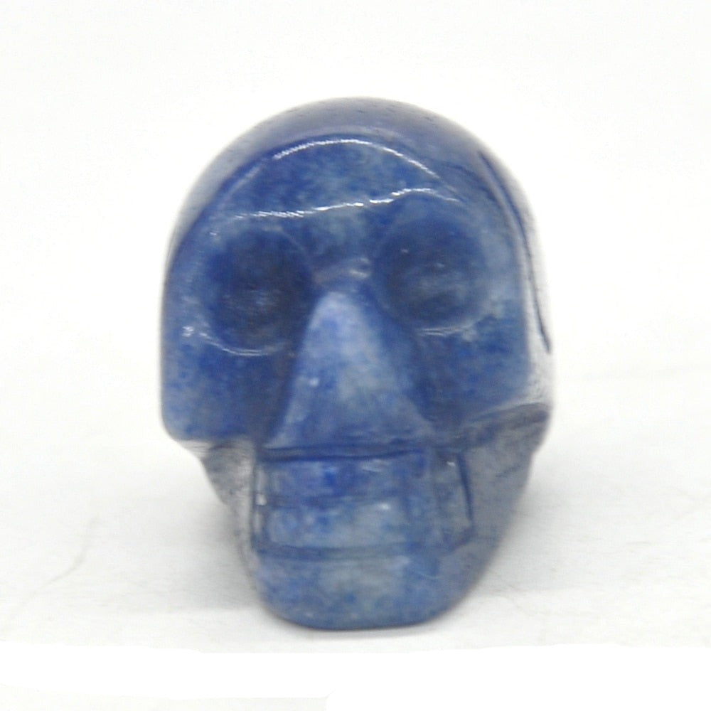 Naturlig dödskalle kristall sten