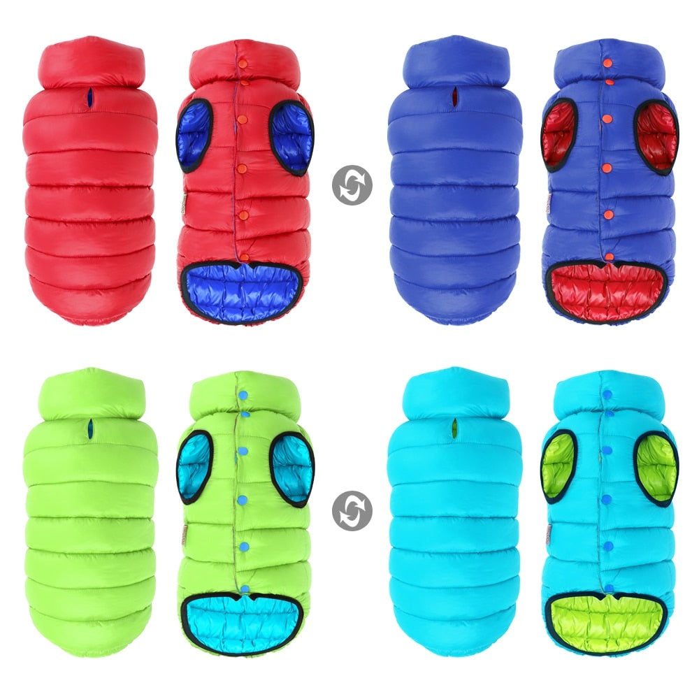 Vändbar Hund Puffer Coat