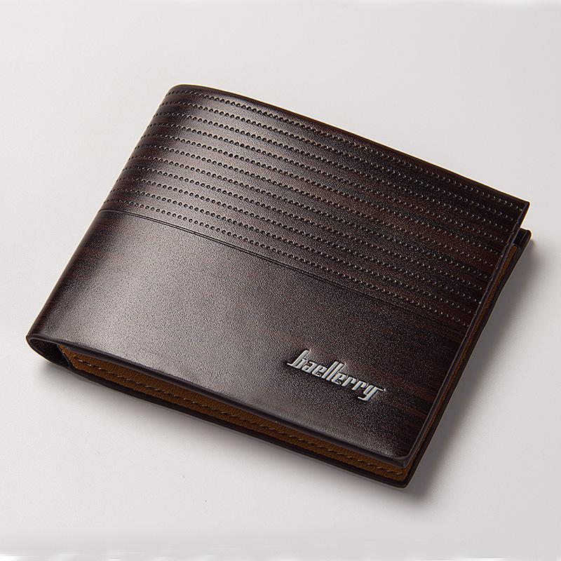 PU läder casual plånbok för män