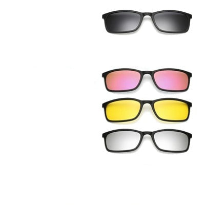 Magnetiska polariserade glasögon med clips