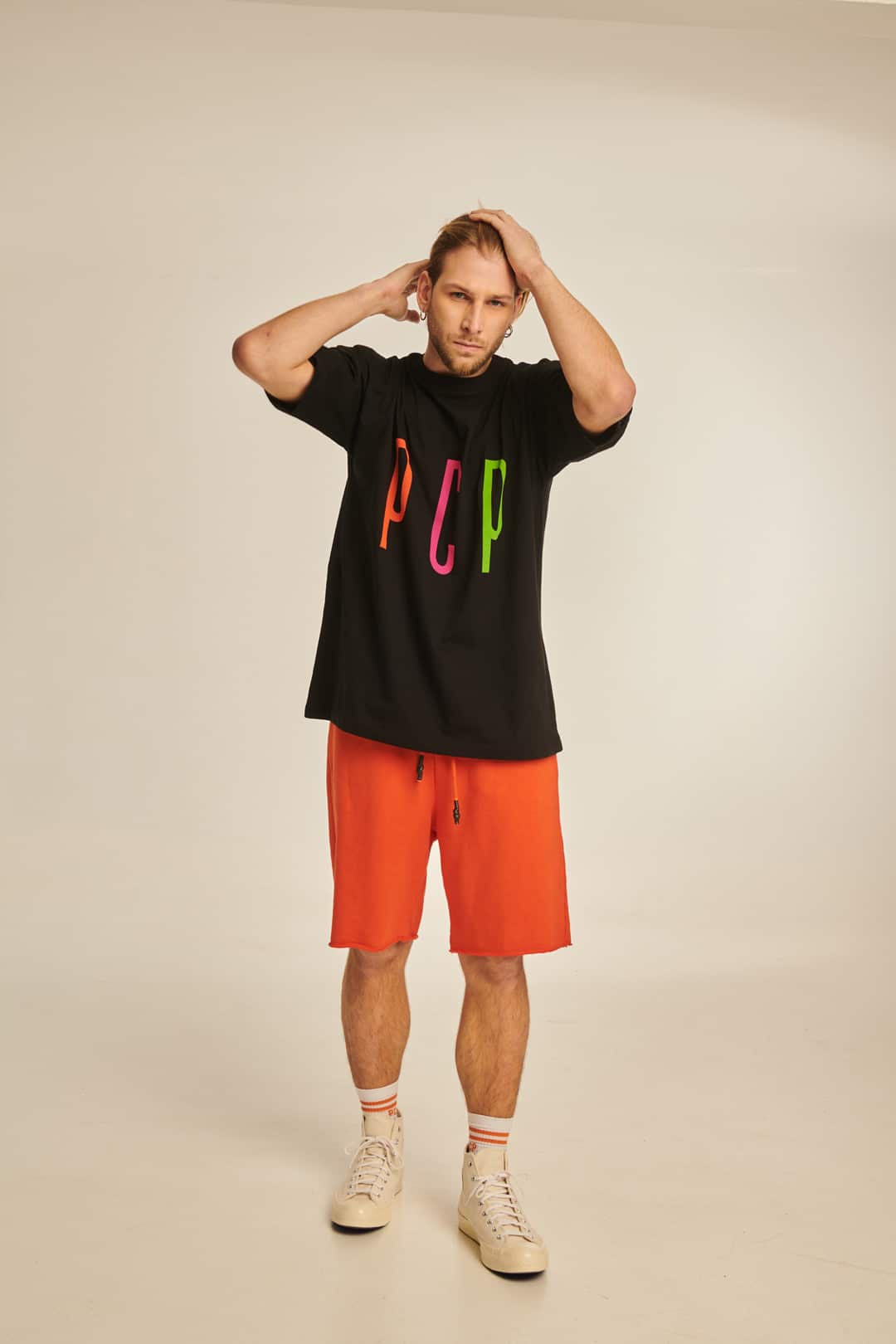 Löst släta enfärgade shorts