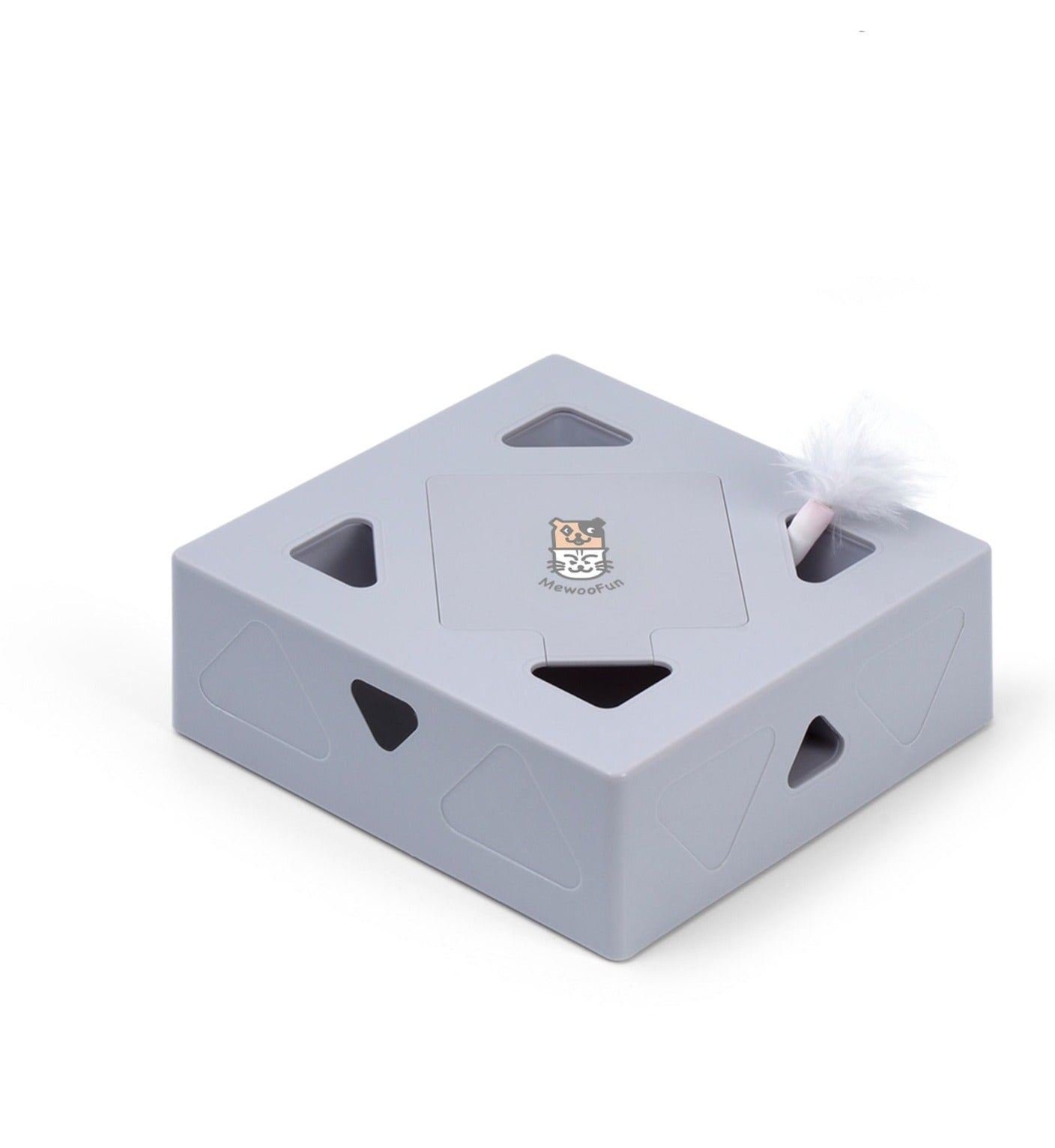 Automatisk kattleksak fjäder