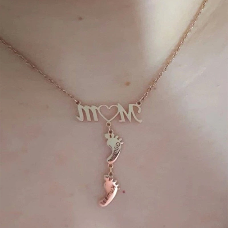 Baby Feet Mom Halsband