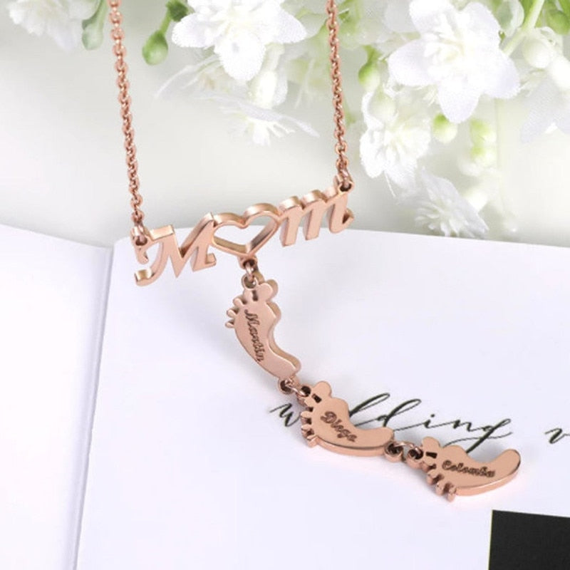 Baby Feet Mom Halsband