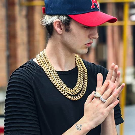 Kubansk länk kedja halsband