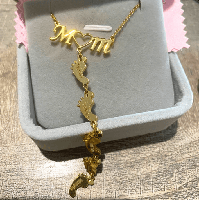 Baby Feet Mom Halsband