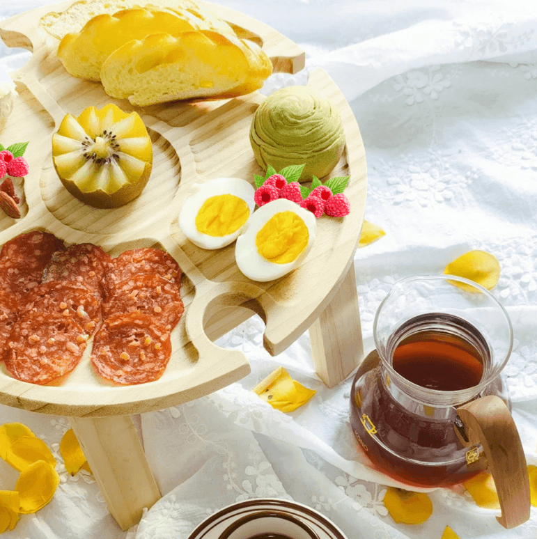 Bärbart picknickbord