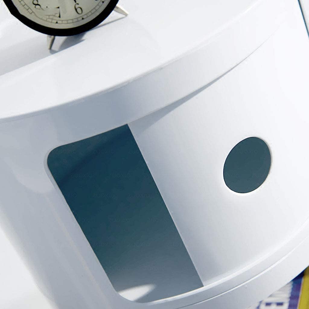 Cylindriskt modernt skåp med 3 nivåer