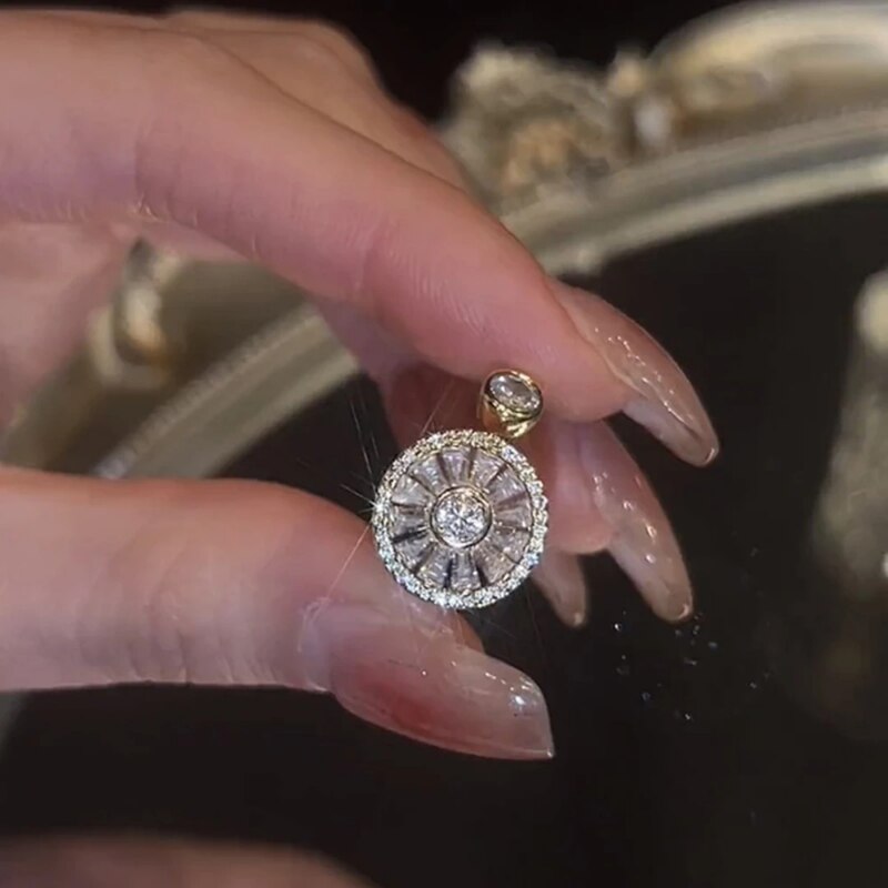 Kristall snurrande mode ring