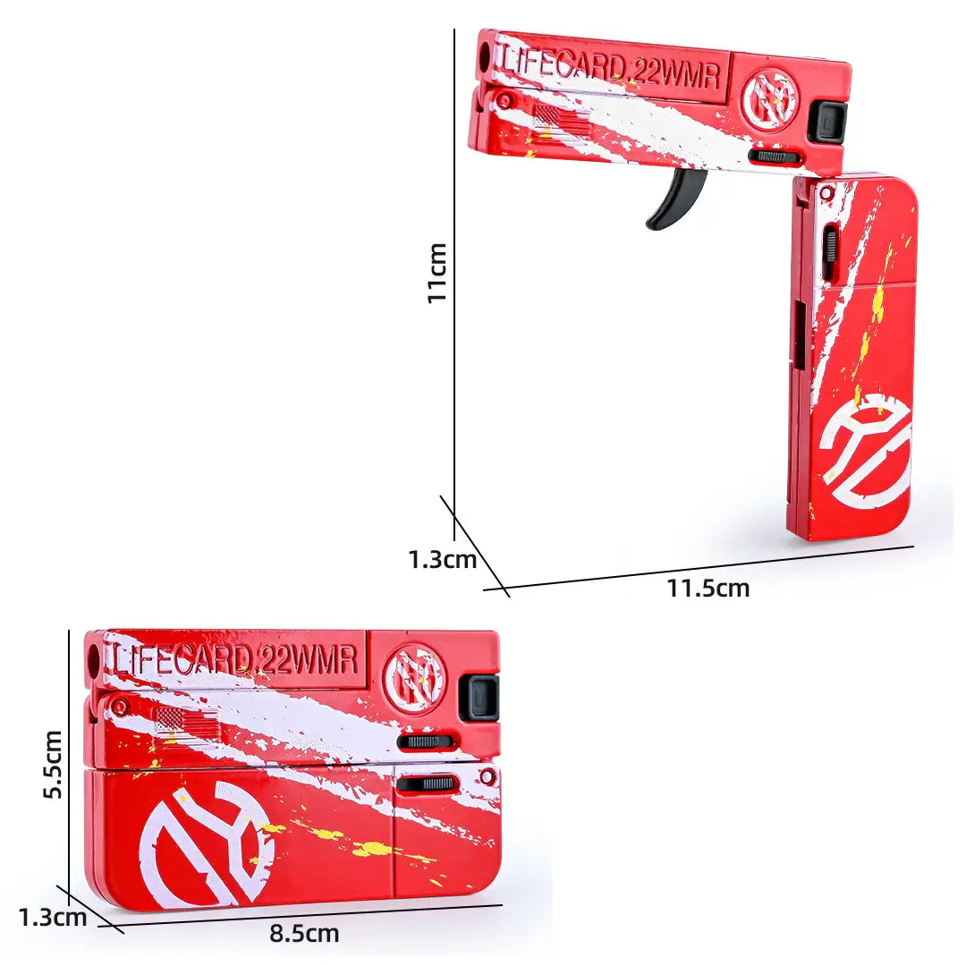 Hopfällbar leksakspistol för softboll