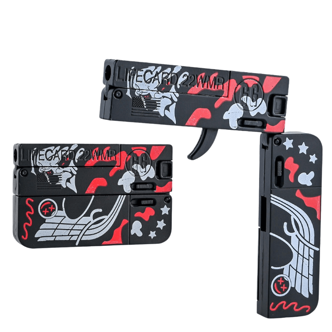 Hopfällbar leksakspistol för softboll