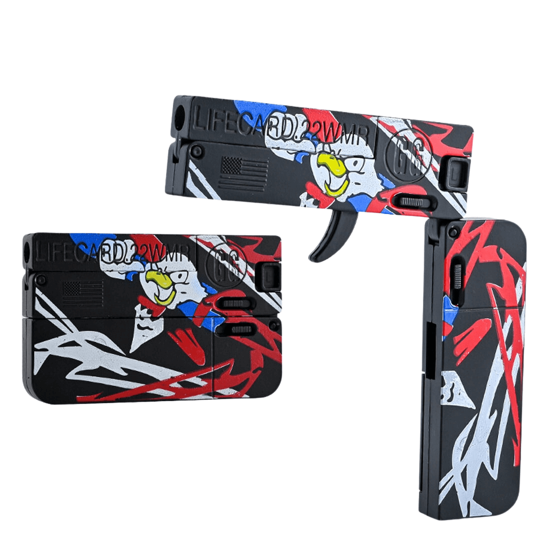 Hopfällbar leksakspistol för softboll