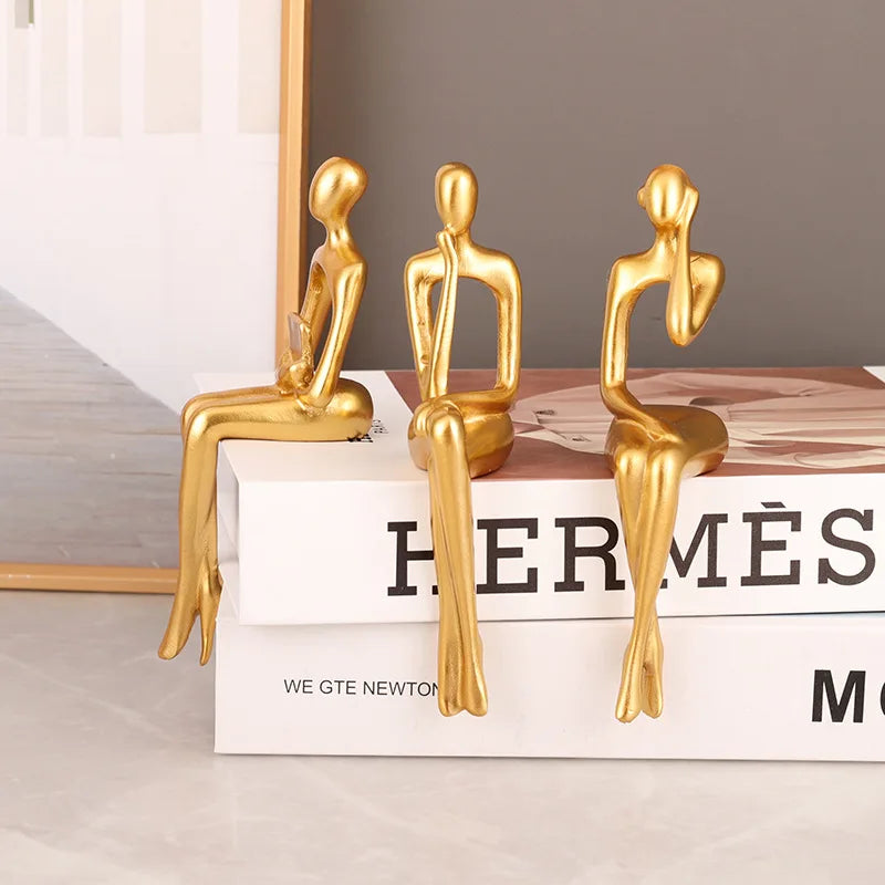 Abstrakt Skulptur Set för Hem och Kontor 3