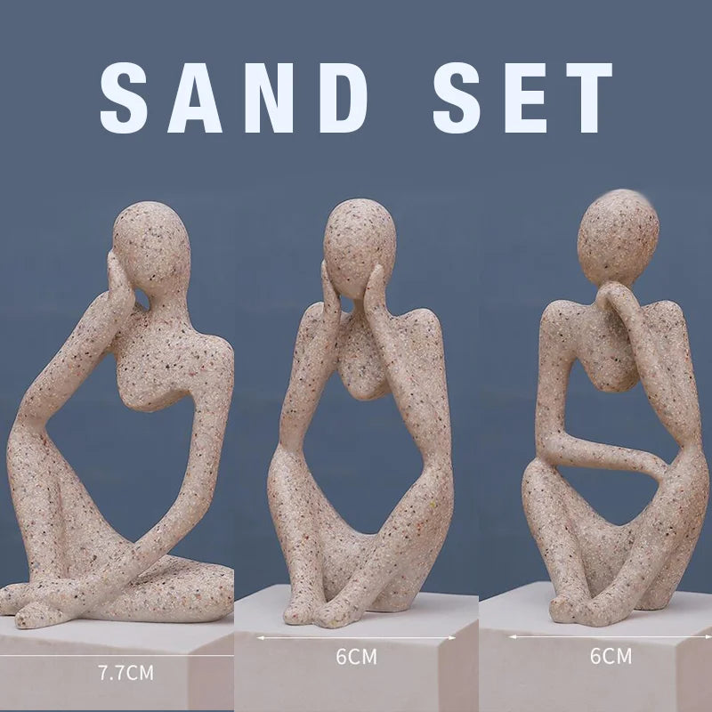 Abstrakt Staty Set för Inredning 13