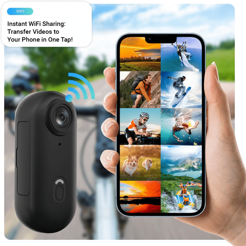 Actionkamera för extremsporter 4K med vattentätt fodral 8