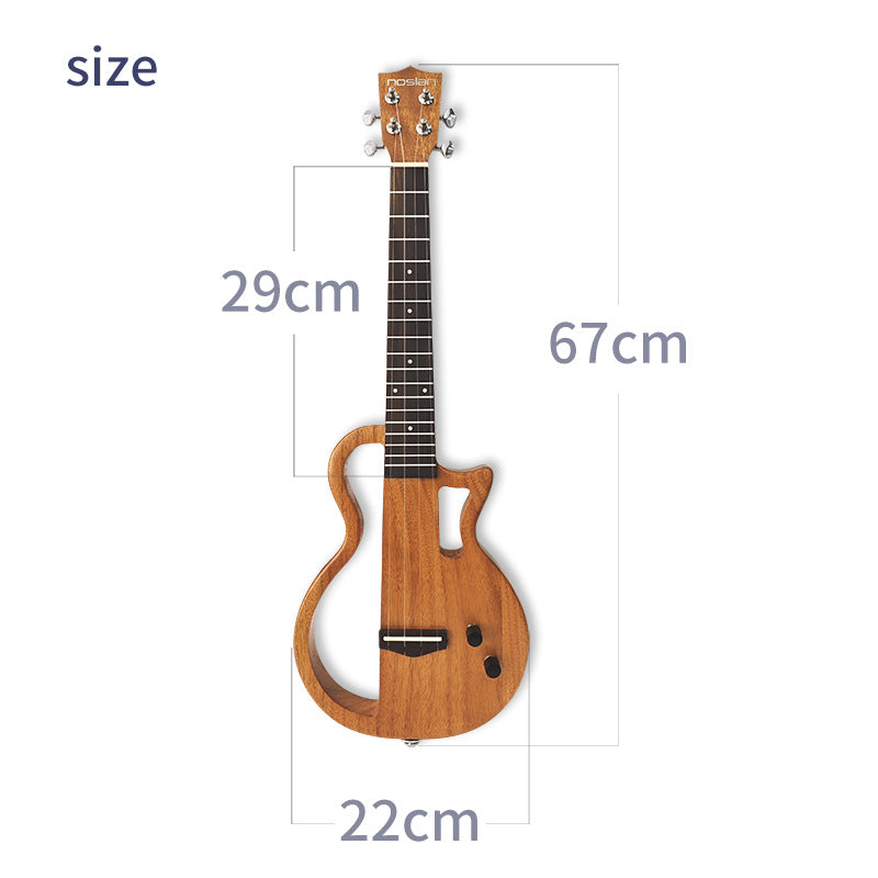 Akustisk Elektrisk Ukulele Med Inbyggd Pickup För Musikanter 3