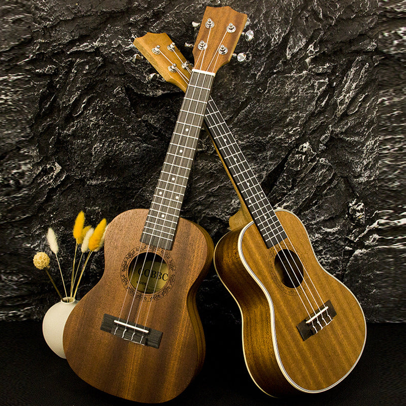 Akustisk Ukulele för Dam och Herr med Regnbågsmönster 1