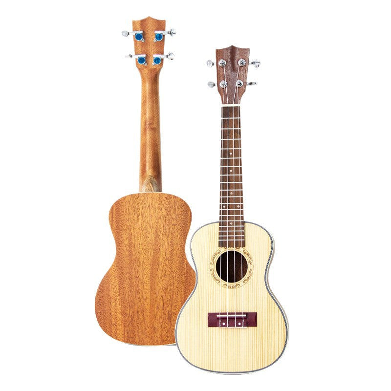 Akustisk Ukulele för Dam och Herr med Regnbågsmönster 2