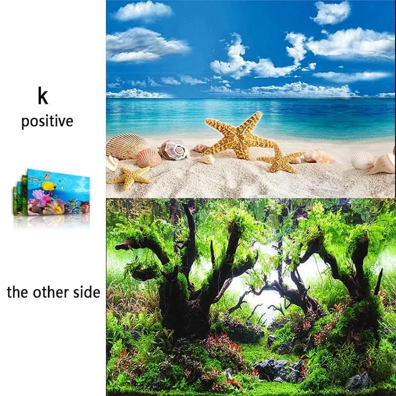 Akvariedekoration Bakgrund 3D Design för Akvarier 4