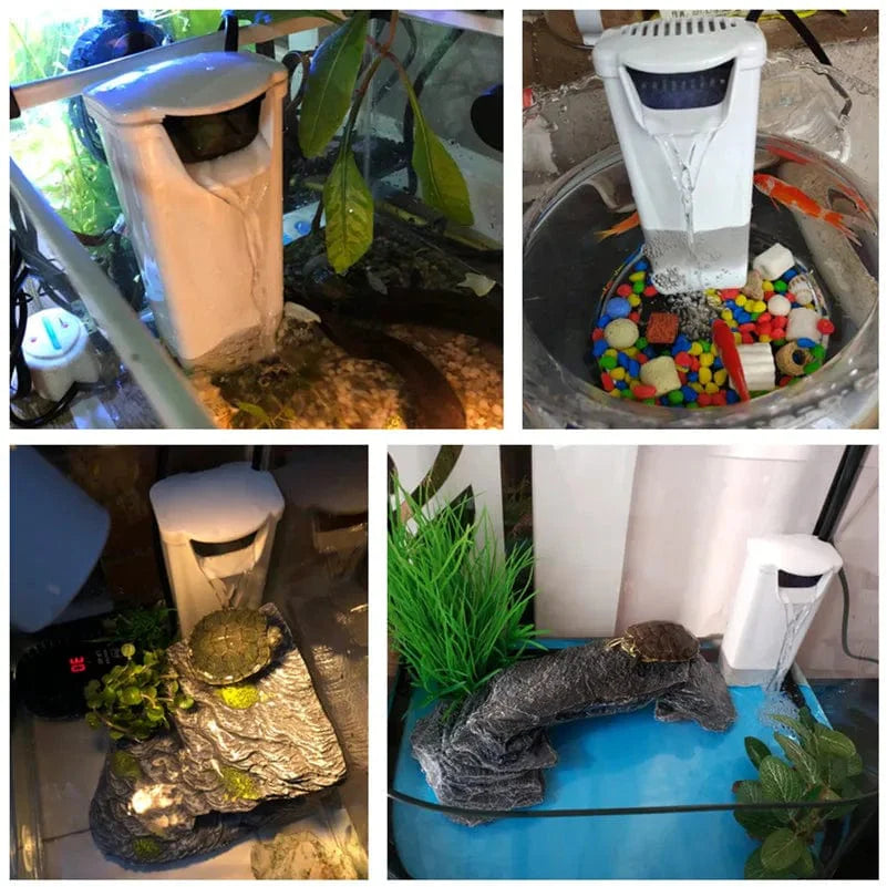 Akvariefilter För Låg Vattennivå 200L/H Kompakt Design 1