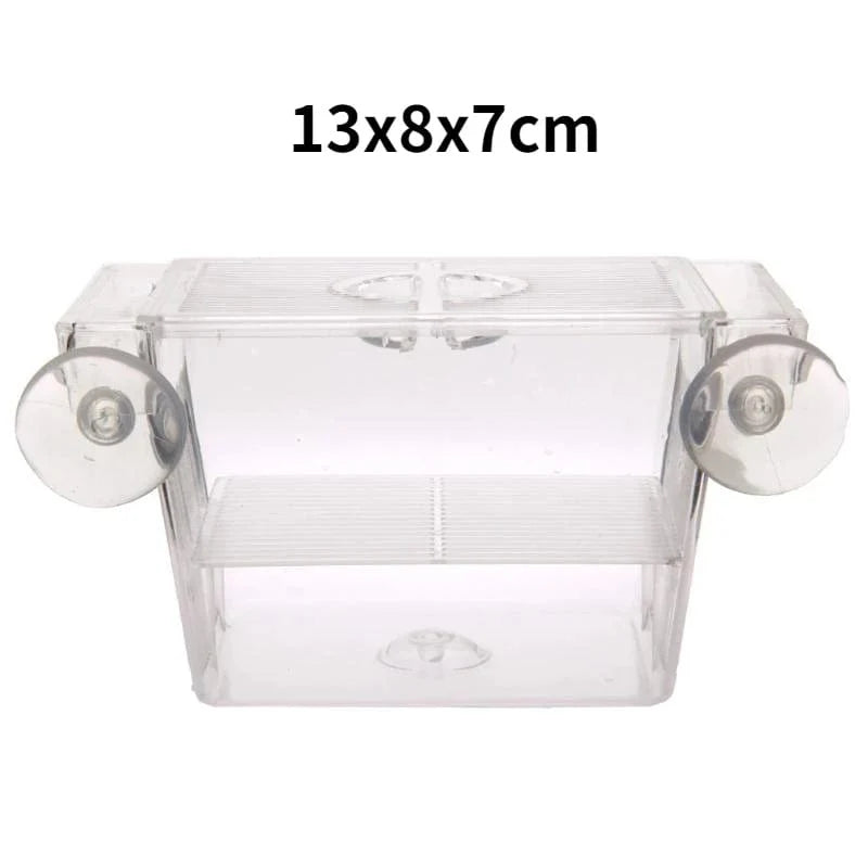 Akvarium Avel Box Transparent Dubbellager för Fiskar 6