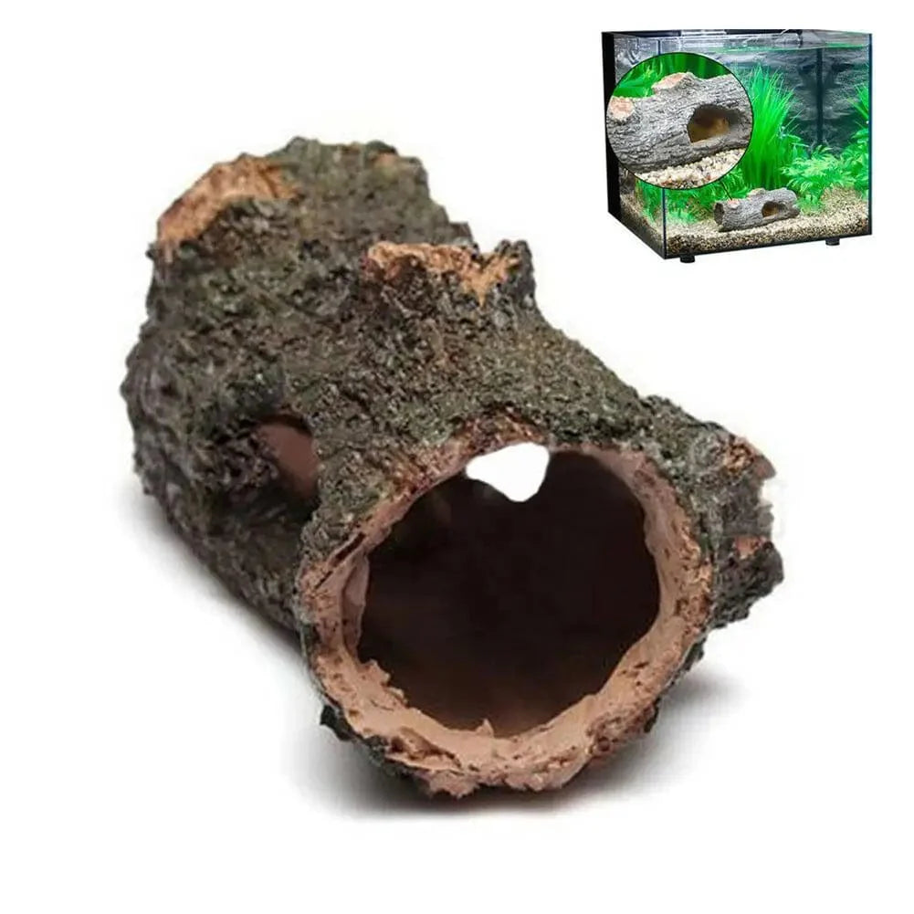 Akvarium Dekoration Tunnel för Fiskar och Sköldpaddor Naturtrogen Design 4