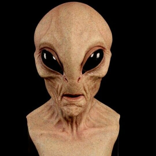 Alien Mask för Halloween – Realistisk Design för Maskerad och Temafest 10