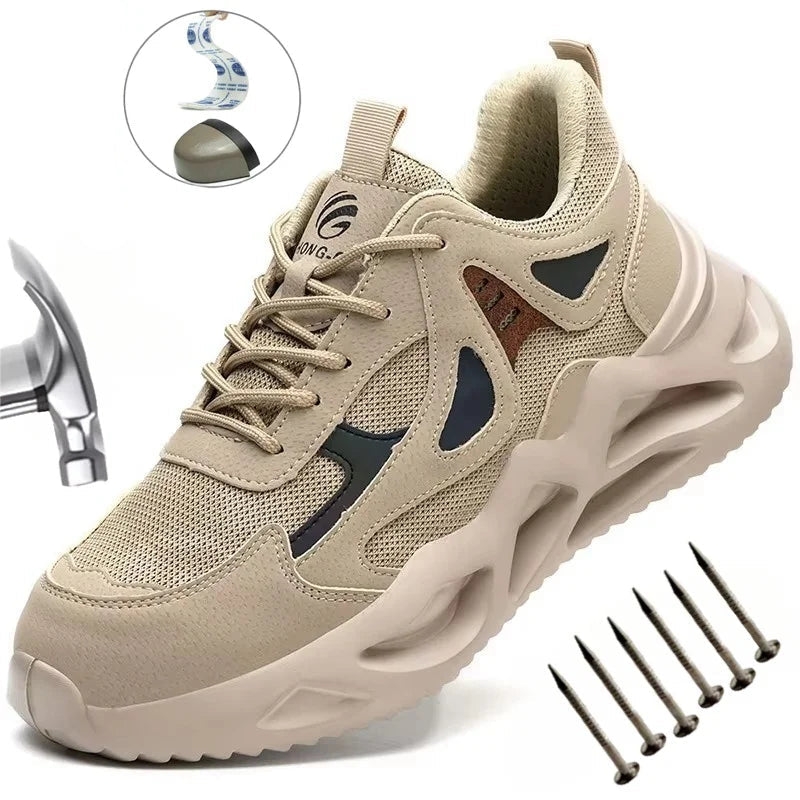 Arbetsskor Herr Stålhätta Lätta och Andningsbara 0