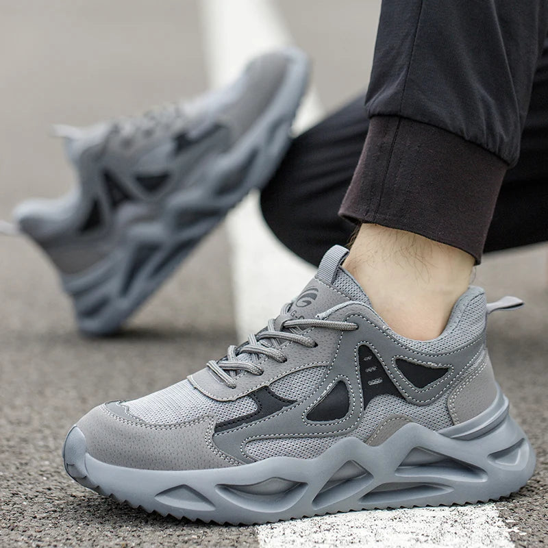 Arbetsskor Herr Stålhätta Lätta och Andningsbara 3