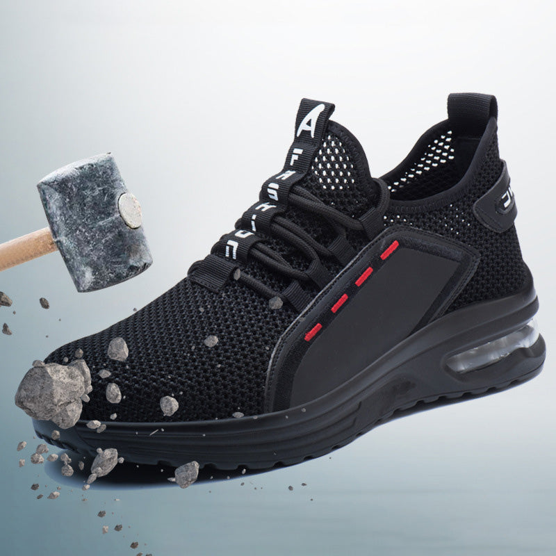 Arbetsskor för män med ståltåhätta och flexibel design 1