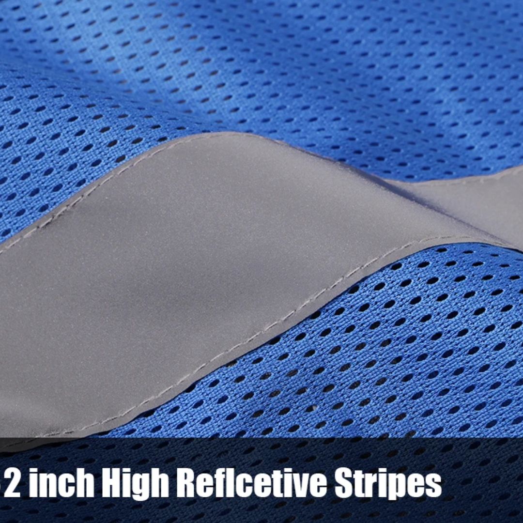 Arbetsväst Reflekterande för Hög Synlighet med Praktiska Fickor 6